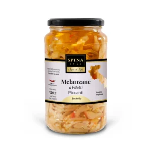 Melanzane a filetti con peperoncino 520 g - immagine 1